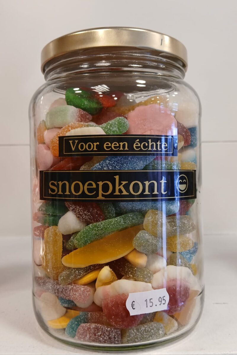 Snoeppot met eigen tekst (groot xl) - Afbeelding 3