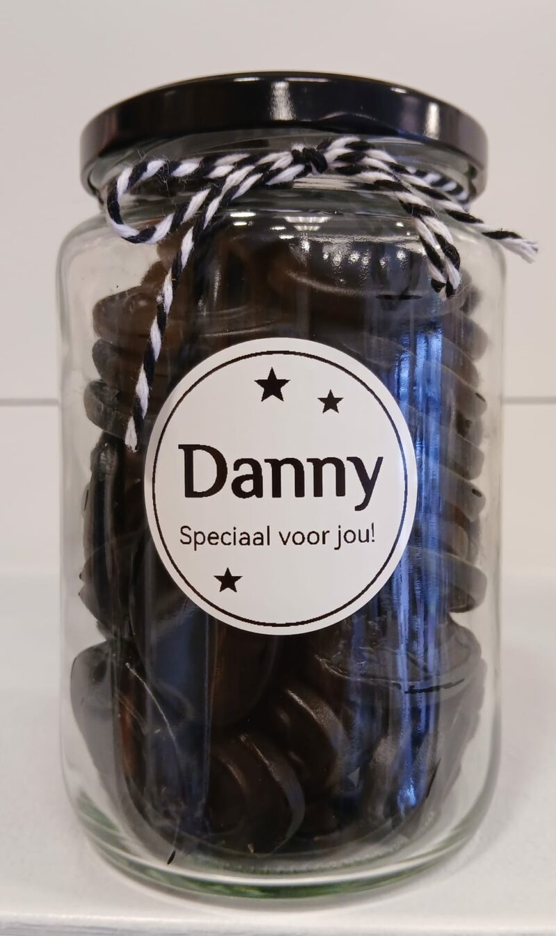 Droppot met naam (groot)